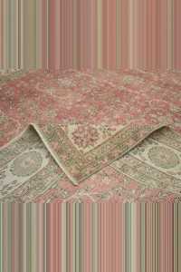 Colourful Vintage Oushak Rug 7x10 Feet 203,310 - Oushak Rug $i