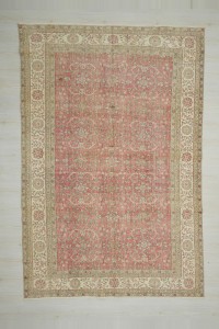 Colourful Vintage Oushak Rug 7x10 Feet 203,310 - Oushak Rug $i