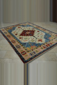 Contemporary Antik Yuruk Izmir Carpet Rug 6x9 194,264 - Turkish Carpet Rug  $i