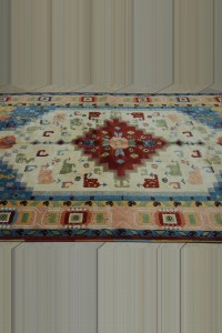 Contemporary Antik Yuruk Izmir Carpet Rug 6x9 194,264 - Turkish Carpet Rug  $i