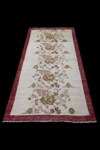 Cotton and Wool Turkish Carpet Rug 3x6 Feet 97,196 - Turkish Carpet Rug  $i
