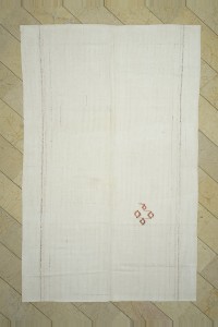 Turkish Natural Rug Cotton Woven Turkish Kilim Rug 7x10 Feet  200,318