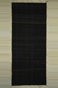 Goat Hair Rug Dark Brown Natural Goat Hair Woven Turkish Kilim Rug 6x14  176,416