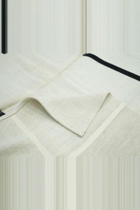 Dark Brown Stripe Hemp Kilim Rug 8x11 Feet 240,340 - Turkish Hemp Rug $i