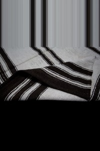 Dark Brown Striped Hemp Rug 6x12 Feet 182,353 - Turkish Hemp Rug  $i