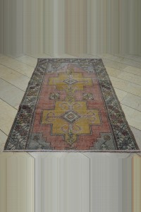 Dark Color Oushak Rug 4x7 125,222 - Turkish Carpet Rug $i