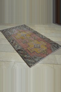 Dark Color Oushak Rug 4x7 125,222 - Turkish Carpet Rug $i