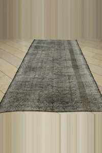 Dark Gray Turkish Kilim Rug 5x10  154,306 - Grey Turkish Rug  $i