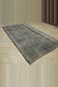 Dark Gray Turkish Kilim Rug 5x10  154,306 - Grey Turkish Rug  $i