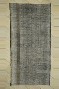 Grey Turkish Rug Dark Gray Turkish Kilim Rug 5x10  154,306