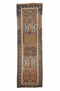 Dark Oushak Runner Rug 3x11 Feet 92,324 - Turkish Rug Runner  $i