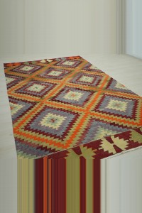 Denizli Cal Turkish Kilim Rug 6x9 Feet  183,293 - Turkish Kilim Rug  $i