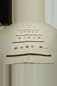 Embrodiery on Hemp Rug 5x14 Feet 145,420 - Turkish Hemp Rug $i