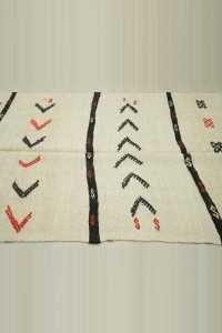 Embrodiery on Hemp Rug 5x14 Feet 145,420 - Turkish Hemp Rug $i