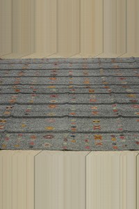 Embroidered Gray Kilim Rug 7x10 Feet 208,296 - Grey Turkish Rug  $i