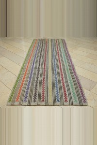 Extraordinary Kilim Rug Runner 4x11 Feet 130,336 - Turkish Rug Runner  $i