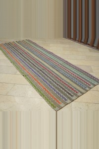 Extraordinary Kilim Rug Runner 4x11 Feet 130,336 - Turkish Rug Runner  $i