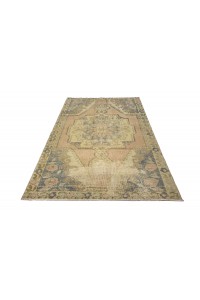 Faded Area Vintage Rug 5x7 Feet 136,225 - Turkish Carpet Rug $i