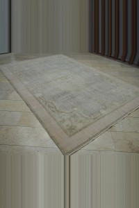 Faded Blue Oushak Rug 7x11 Feet 220,338 - Oushak Rug $i