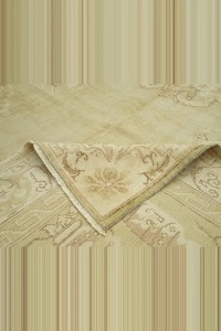 Faded Green Vintage Oushak Rug 7x10 Feet 210,315 - Oushak Rug $i