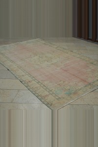 Faded Oushak Rug 6x9 Feet 173,276 - Oushak Rug $i