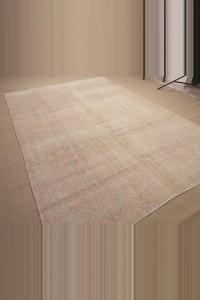 Faded Turkish Carpet Rug 7x10 Feet  217,312 - Oushak Rug  $i