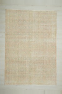 Faded Turkish Carpet Rug 7x10 Feet 217,312 - Oushak Rug $i