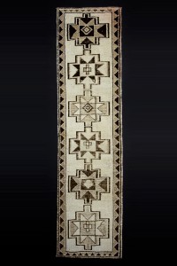 Turkish Rug Runner Faded Turkish Carpet Runner 3x11 Feet 89,345