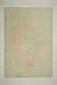 Faded Turkish Rug 7x10 207,308 - Oushak Rug $i