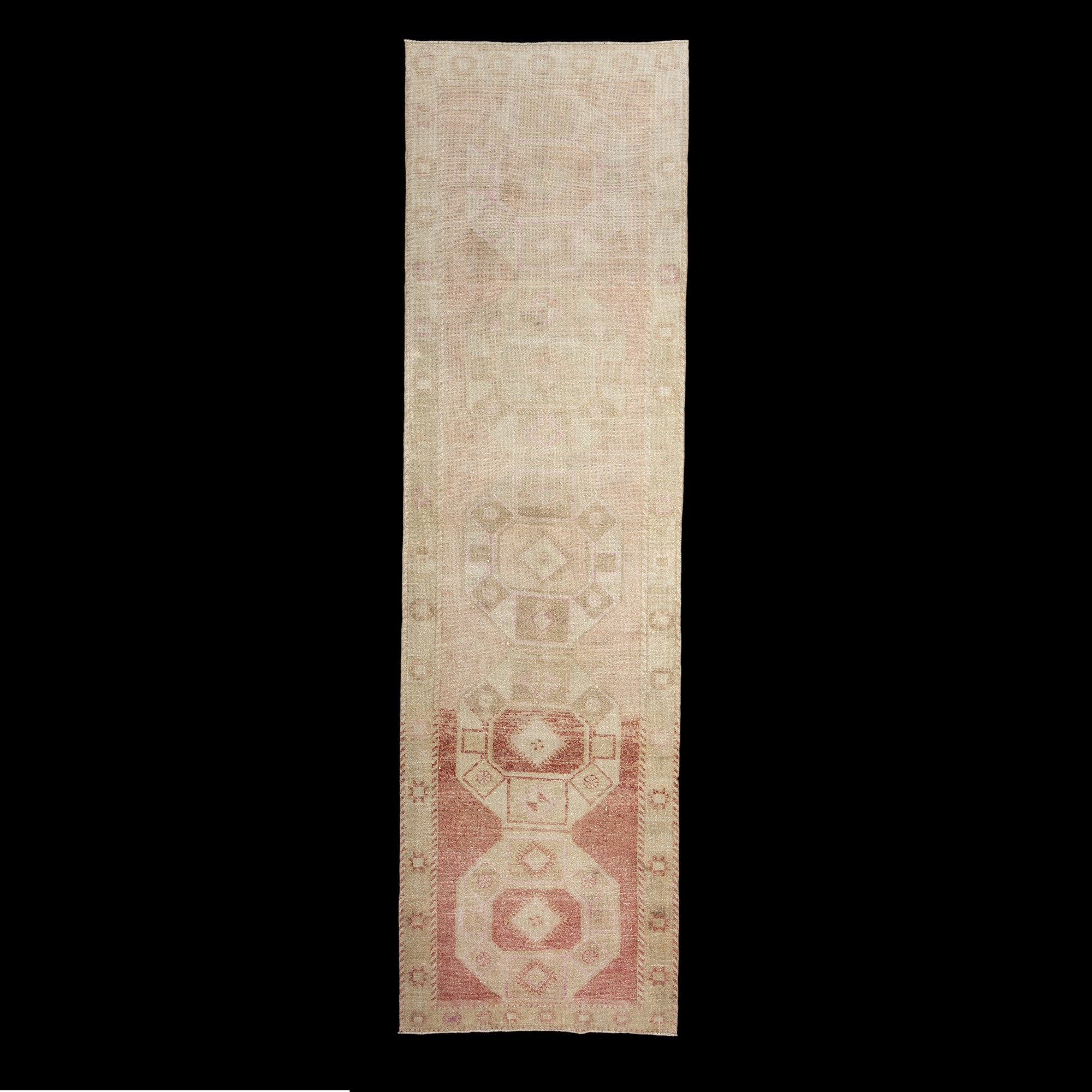 Faded Turkish Rug Runner 4x12 Feet 107,377 - Turkish Rug Runner