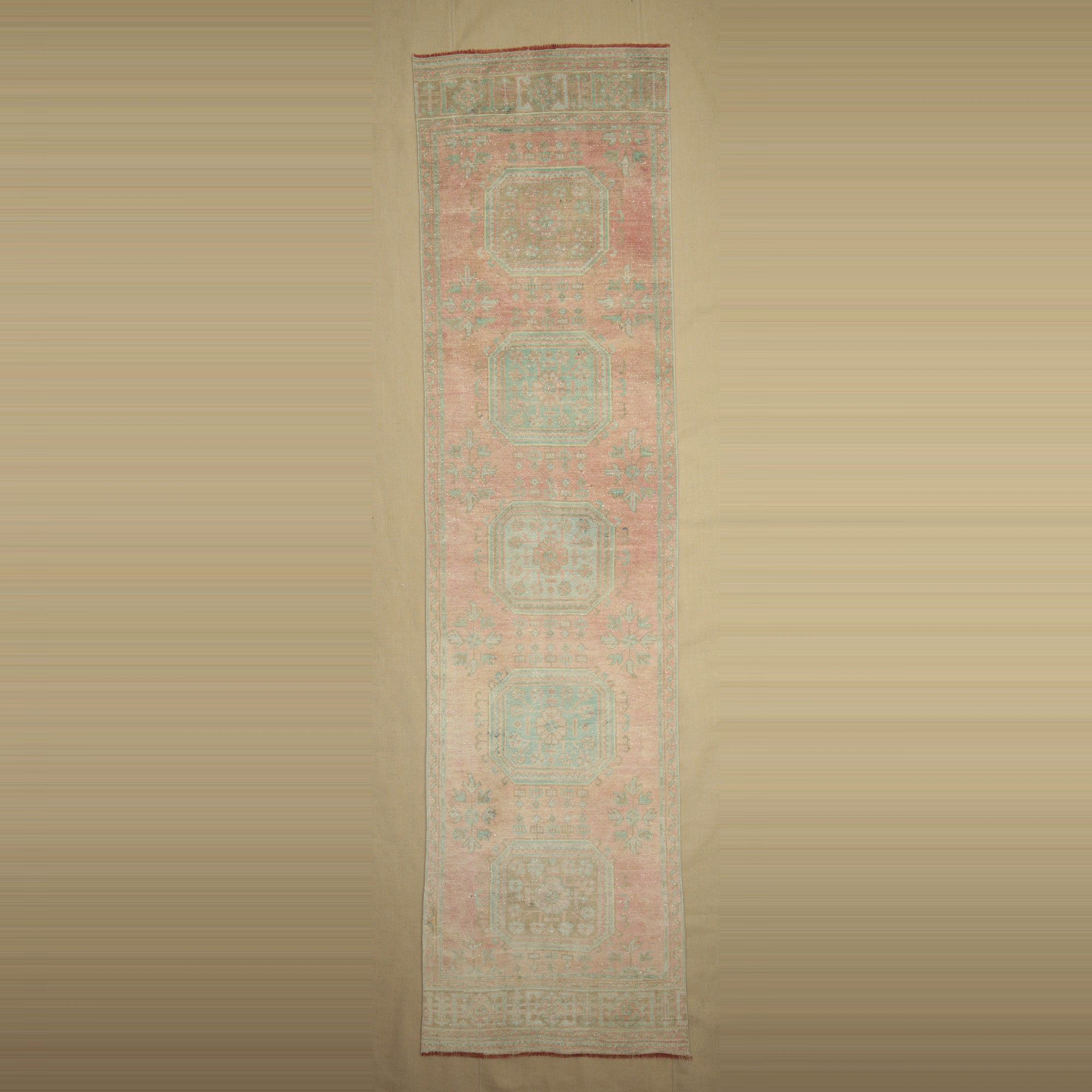 Faded Turkish Runner Rug 3x12 Feet 93,355 - Turkish Rug Runner