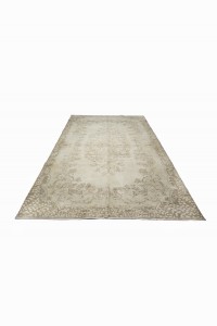 Faded Vintage Oushak Rug 6x10 Feet 190,296 - Oushak Rug $i