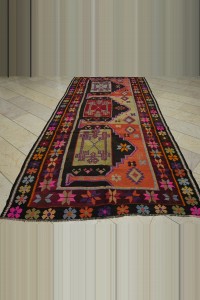 Flat weave Turkish Kilim Rug 5x12 Feet 164,357 - Turkish Kilim Rug $i