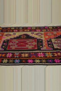 Flat weave Turkish Kilim Rug 5x12 Feet 164,357 - Turkish Kilim Rug $i