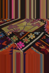 Flat weave Turkish Kilim Rug 5x12 Feet 164,357 - Turkish Kilim Rug $i