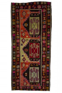 Turkish Kilim Rug Flat weave Turkish Kilim Rug 5x12 Feet 164,357
