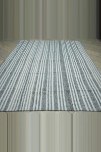 Flatweave Turkish Grey Rug 8x11 Feet 244,324 - Grey Turkish Rug $i
