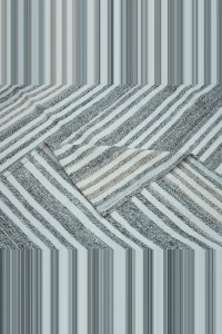 Flatweave Turkish Grey Rug 8x11 Feet 244,324 - Grey Turkish Rug $i