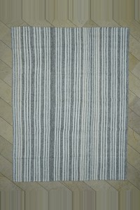 Grey Turkish Rug Flatweave Turkish Grey Rug 8x11 Feet 244,324