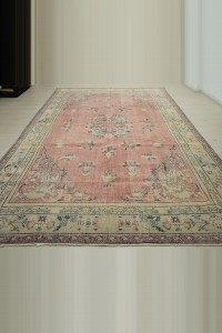 Flower Pattern Oushak Rug 8x12 Feet 240,362 - Oushak Rug $i
