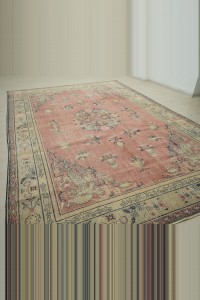 Flower Pattern Oushak Rug 8x12 Feet 240,362 - Oushak Rug $i