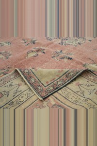 Flower Pattern Oushak Rug 8x12 Feet 240,362 - Oushak Rug $i