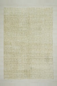 Flower Pattern Vintage Oushak Rug 7x10 208,300 - Oushak Rug $i