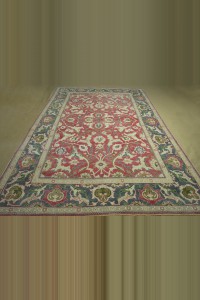 Geometric Anique Oushak Carpet Rug 8x13 250,407 - Oushak Rug  $i