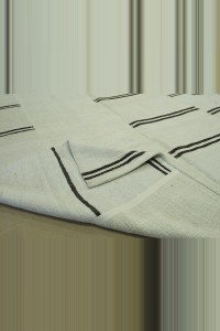 Goat Hair Stripes on Hemp Rug 7x10 Feet 220,300 - Turkish Hemp Rug $i