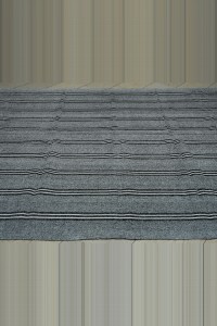 Gray Anatolian Kilim Rug 7x10 Feet 226,290 - Grey Turkish Rug  $i