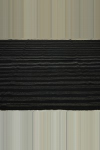 Gray And Black Turkish Flat Weave Goat Hair Kilim Rug 8x10 244,304 - Goat Hair Rug $i