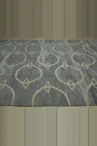 Gray And Off White Modern Kilim Rug 8x11 Feet 250,342 - Grey Turkish Rug $i