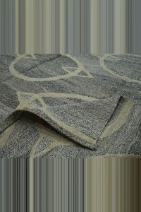 Gray And Off White Modern Kilim Rug 8x11 Feet 250,342 - Grey Turkish Rug $i