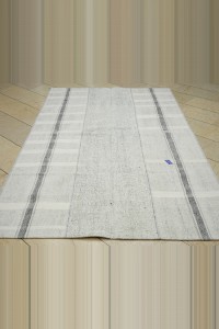 Gray And White Kilim Rug 5x8 Feet 163x255 - Grey Turkish Rug $i